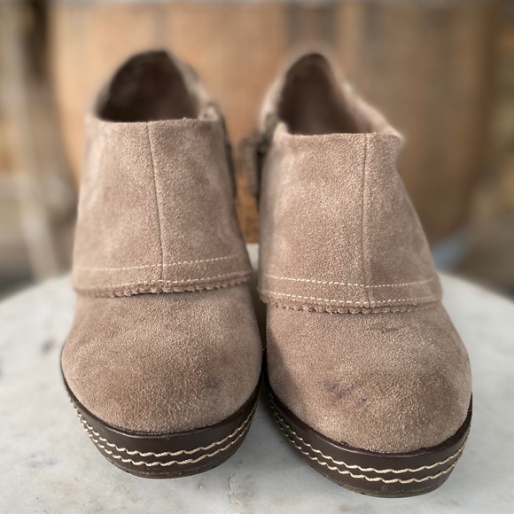 Dr. Scholl’s Suede Wedge Fold Over Bootie - Picture 4 of 12